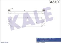 TURBO RADYATÖRÜ INTERCOOLER MASTER 2-3-MOVANO 2.5DCI AL/PL/BRZ 738x175.3x40