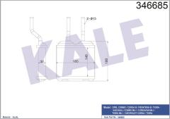 KALORİFER RADYATÖRÜ CORSA B 93-00 -TIGRA 94-98 -COMBO 182x155