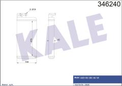 KALORİFER RADYATÖRÜ A6 94-97 MEK OTOM 273x141x32