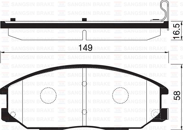 ÖN BALATA STAREX 2.5 CRDI 05 H1 06 SSANGYONG REXTON 2.7 XDİ 11 GDB3412-GDB3257-GDB3297