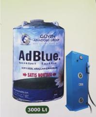 EDBLUE KATALİTİK VE KONVEKTÖR TEMİZLEME SIVISI 3.000 LT 3 TON TANK VE POMPA İLE BERABER