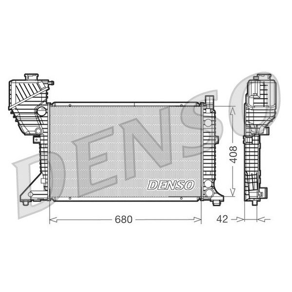 RADYATÖR MERCEDES SPRINTER 95-06 MEK KLİMASIZ 680x409x40