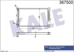 RADYATÖR A4-A6 1.8-PASSAT 1.6 1.8 00-05 630X396X34 AL-PL