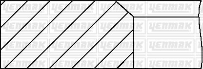 SEGMAN 0.50 86.50 MM MAZDA E2200 YM 99- ADET