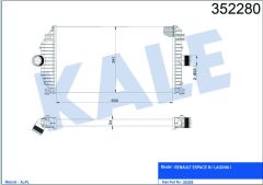 İNTERCOOLER ESPACE 3-LAGUNA I 1.9DCI 98=> 7701045349