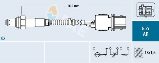 EGSOZ SENSORU HEGO SENSOR VOLVO C70 1 S60 1 S80 1 V70 1 XC70 XC 90