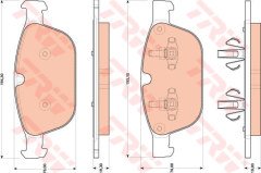 ÖN BALATA VOLVO XC60 D3 2008-2017 D4 12-17 D5 08-15 T5 2010-1207 T6 2008-2017 156