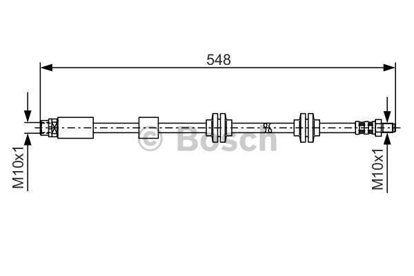 FREN HORTUMU ON 545mm BMW E81 E87 E88 E82 E90 E91 E92 E93 Z4 E89 04 13