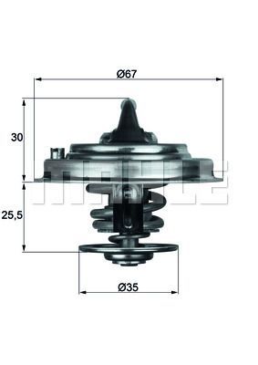 TERMOSTAT 80C CAYENNE TOUAREG 3.2 FSI