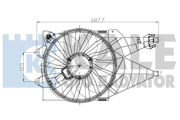 FAN GRUBU DAVLUMBAZLI FIAT LINEA 1.3 NAC ELEKTRO FAN GRUBU