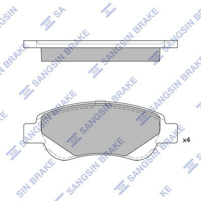 ÖN BALATA P107 05 C1 6.05 TOYOTA AYGO 1.0-1.4 HDİ 05