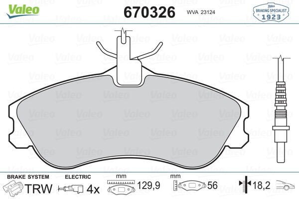 ÖN BALATA PARTNER-BERLINGO 07/96 XSARA 04/97 P306 05/93-05/01 FİŞLİ