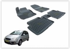 PASPAS 3D X-MAT HAVUZLU FORD C-MAX 06-12 SİYAH