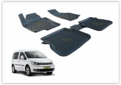 PASPAS 3D X-MAT HAVUZLU VOLKSWAGEN CADDY 10-20 SİYAH