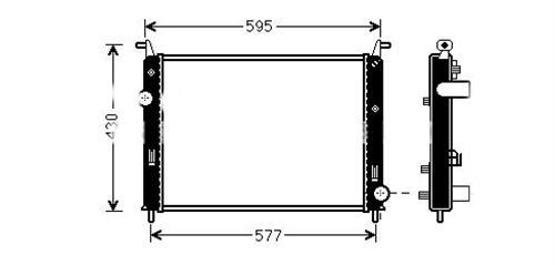 RADYATÖR ALBEA 1.3 JTD-PALIO YM-STRADA 06 AC 520X395x42 2 SIRA ALB SİSTEM