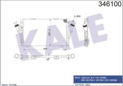 TURBO RADYATÖRÜ INTERCOOLER VECTRA C-SIGNUM AL/PL/BRZ 650x397x.4x30