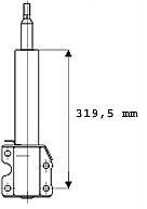 AMORTISOR ON GAZLI MERCEDES SPRINTER B901 B903 . VW LT 28-35-46