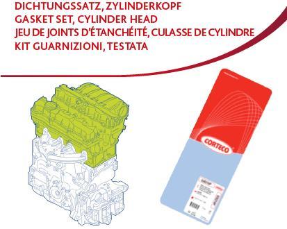 417766P ÜST TAKIM CONTAC SİLİNDİR KAPAK CONTASI SİZ SUBAP LASTIKLI PSA307-308-407-PARTNER 2-P3008 P207-FOCUS 1.6TDCI