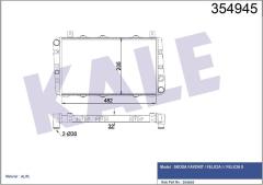 RADYATÖR AL/PL/BRZ SKODA FAVORIT-FELICIA 1-FELICIA 2 RADYATÖR