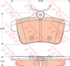 ARKA FREN BALATASI PEUGEOT P3008 09 16 P5008 09 17 P508 10 18 P308 GTI-RZC 10 14 CITROEN C4 09 16 DS4-DS5 11 15