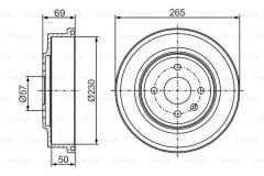 ARKA FREN KAMPANASI OPEL ASTRA G-ASTRA H CORSA C 230x48.5x4 4DL