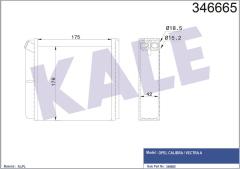 KALORİFER RADYATÖRÜ ASTRA F-CALIBRA A-VECTRA A 175x195x40