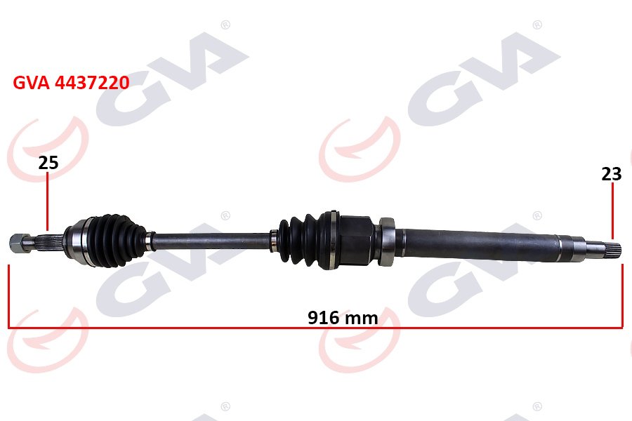 ÖN AKS KOMPLE SAĞ FIESTA 5 1.4 TDCI 02 08 FUISON 1.4 TDCI FIESTA VII 08 12 1.25-1.4TDCI- 1..5 TDCI-1.6 TDCI 916mm