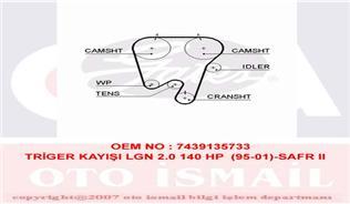 TRİGER KAYIŞI 148x230 RENAULT LAGUNA 2.0 16V 95-01 SAFRAN 2.0 16V 96-00 VOLVO 850 2.0 CT759