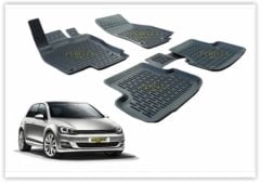 PASPAS 3D X-MAT HAVUZLU VOLKSWAGEN GOLF VI 09-13 SİYAH