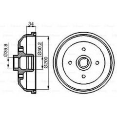 ARKA FREN KAMPANASI CORSA A 83-92 -CORSA B-TIGRA A 93-02 ABS SİZ