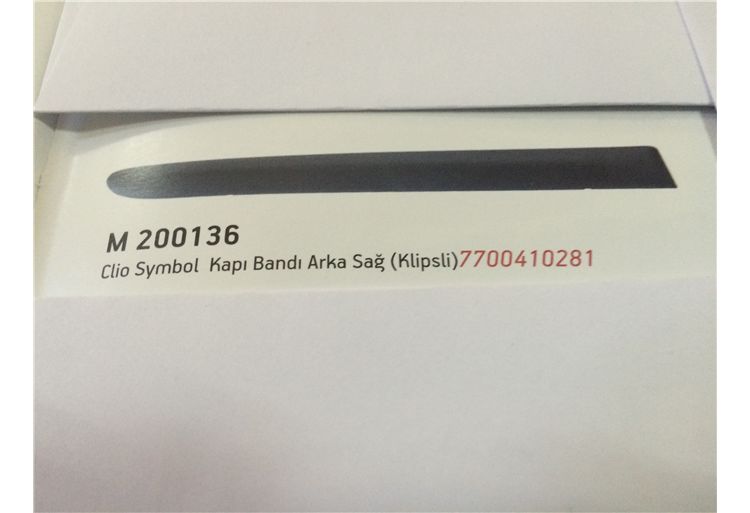 SAĞ KAPI BANDI ARKA LB CLİO SYMBOL 98-08 SEDAN