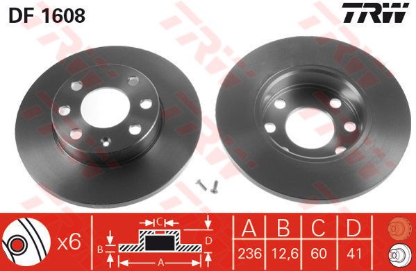 ÖN FREN AYNASI CORSA B-ASTRA F-VECTRA A-ASCONA C-COMBO B 94-01 236x13x4DL DOLU