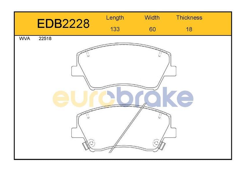 ÖN BALATA HYUNDAI ELANTRA 17 GDB2203---LP3264