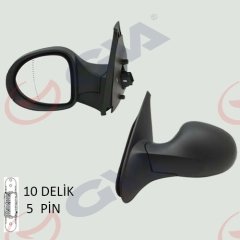 DIŞ DİKİZ AYNASI SOL SYMBOL THALIA 08 ELEKTRİKLİ ISITMALI ASFERİK 5 FİŞ VM-6124EHAL