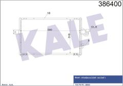 KLİMA KONDENSERİ ACCENT I AL/AL 565x318x16