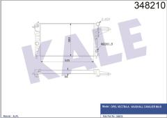 RADYATÖR AL/MKNK VECTRA A 88 1.6-1.8-VAUXHALL CAVALIER Mk 3 MT