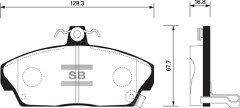 ÖN FREN BALATA HONDA CIVIC 1.6L D16 VTEC VTI 01-05 / 1.6L D16A Euro 96-99