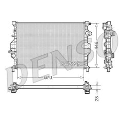 RADYATÖR CMAX 2-GRAND CMAX-FOCUS 3-GAAXY-KUGA-MONDEO 4 10 670x454x16 AC /- MEK AL/PL/BRZ