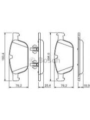 ÖN BALATA VOLVO XC60 D3 2008-2017 D4 12-17 D5 08-15 T5 2010-1207 T6 2008-2017 156