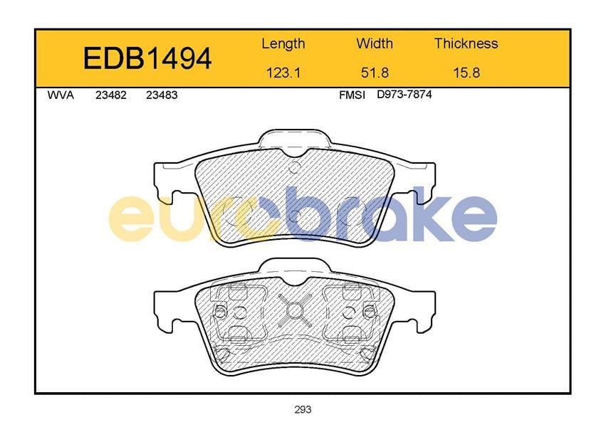 ARKA BALATA LAGUNA 2 01 MEGANE 2-LATITUDE-VECTRA C 03 FOCUS 2 05 CONNEC 06 CMAX06 PRIMERA 02 GDB1469-FDB1540-LP1701