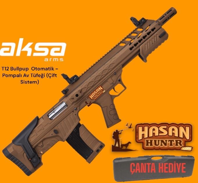 T12 Bullpup BRONZ  Otomatik - Pompalı Av Tüfeği (Çift Sistem)