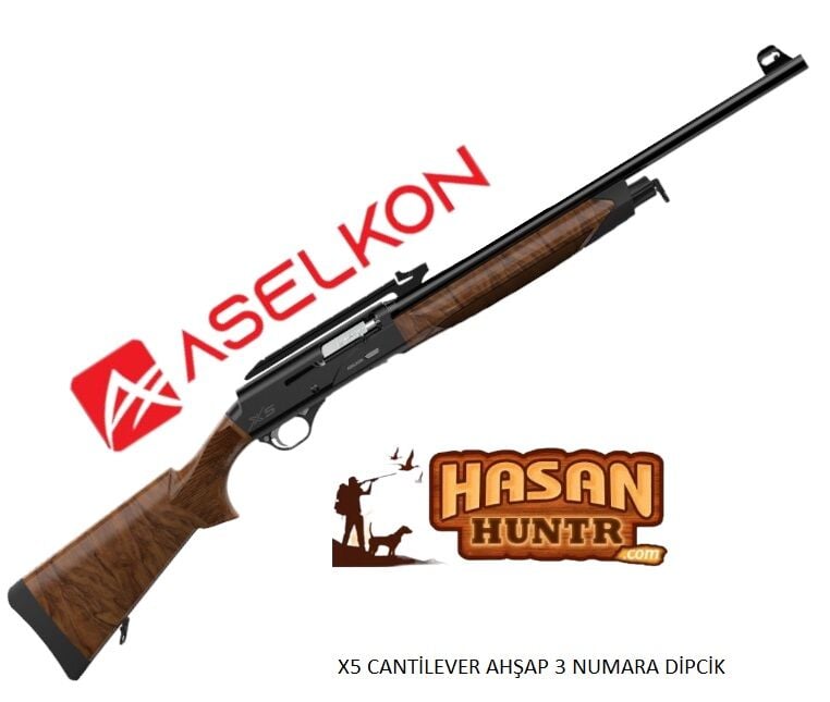 ASELKON X5 Dark Black Cantilever Slug Av Tüfeği