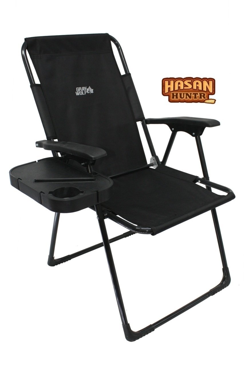 Katlanır Masalı Kamp Sandalyesi - Balıkçı Sandalyesi (siyah)