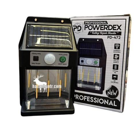 POWERDEX PD-472 GÜNEŞ PANELLİ DUVAR KAMP FENERİ