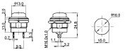 Buton Ø16mm YAYLI