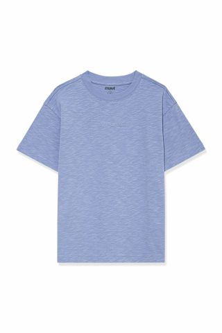 Mavi Organik Pamuklu Basıc Çocuk Tişört 6610203-70852