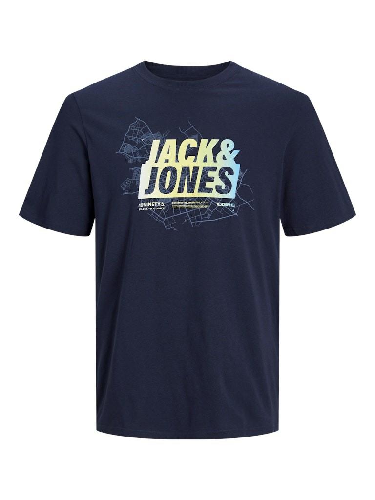 Jack Jones Map Summer Logo Erkek Tişört 12257908