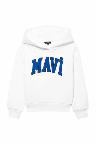 Mavi Baskılı Kapişonlu Çocuk Sweat 6610110-70057