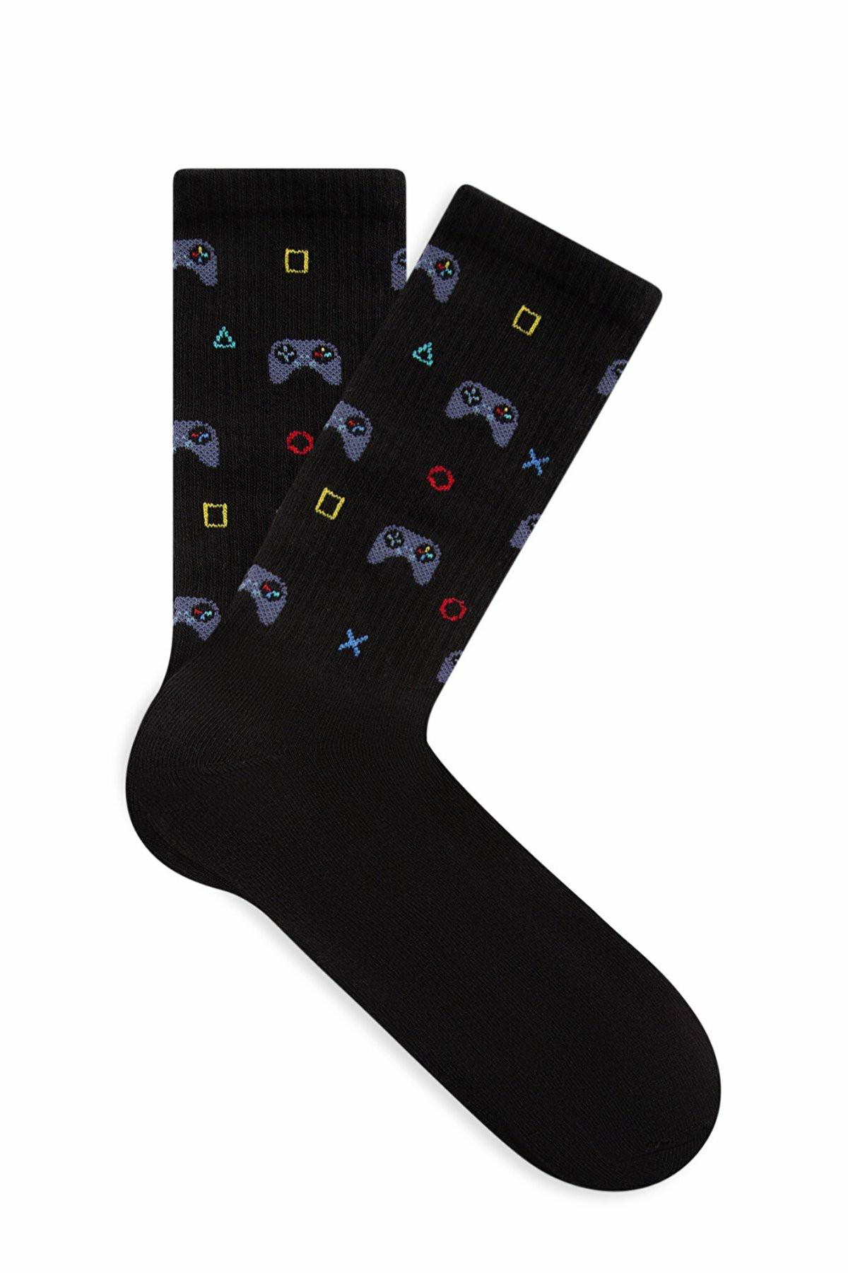 Mavi Siyah Erkek Soket Çorap 0911360-900
