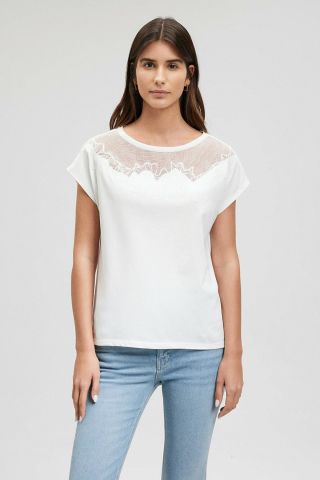 Mavi Kırık Beyaz Kadın Tişört 1612305-70057